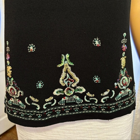 VINTAGE JOSEPH A INTRICATELY DESIGNED BLACK TOP RARE FIND CLASSICALLY DONE BLING - Picture 2 of 9